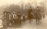 Picture of Fox hounds-Wootton Jan 1910